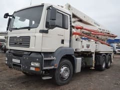 Автобетононасос с подачей смеси до 30 м